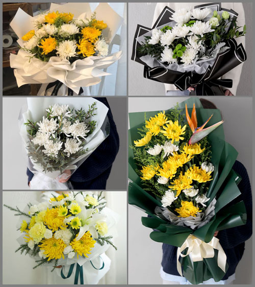 湖北随州市广水市关庙镇同心村白事花束代送